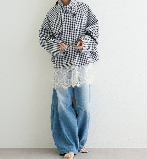  「スタンドカラーショートトレンチ」|トレンチコート|