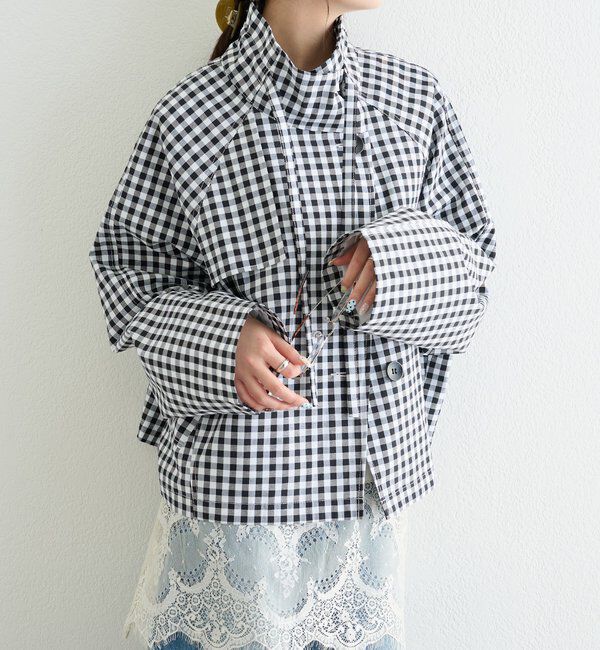  「スタンドカラーショートトレンチ」|トレンチコート|