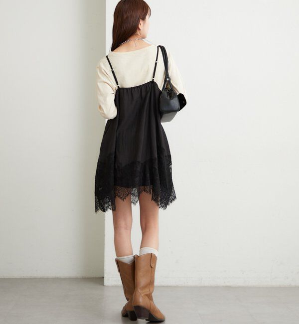  「レースパネルキャミチュニック」|シャツ・ブラウス|