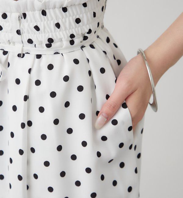  「ドットWベルトパンツ」|チノ|