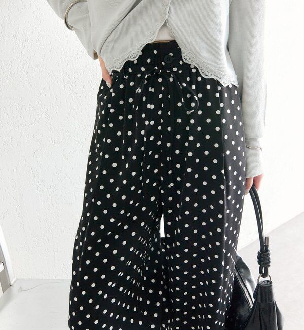  「ドットWベルトパンツ」|チノ|