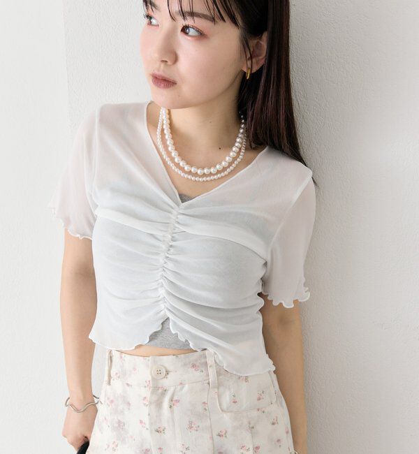  「シャーリングチュールT」|Tシャツ・カットソー|