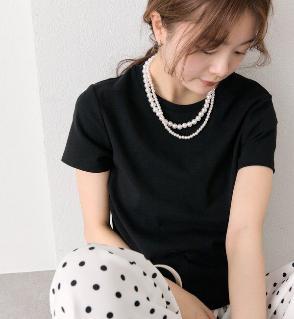  「サイドギャザーチビTシャツ」|Tシャツ・カットソー|