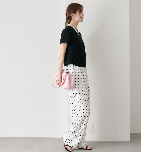  「サイドギャザーチビTシャツ」|Tシャツ・カットソー|