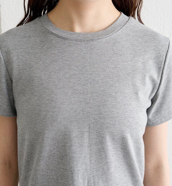  「裾レースドッキングTシャツ」|Tシャツ・カットソー|