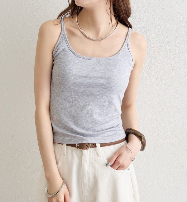  「パット付きレースアップキャミソール」|キャミソール|