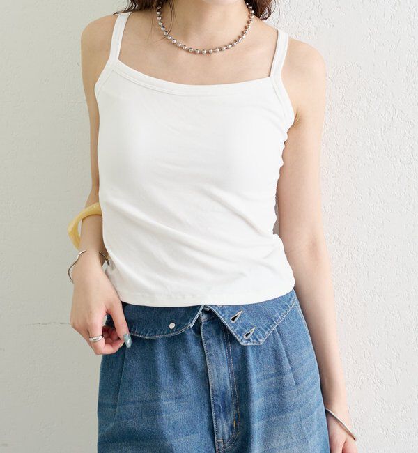  「パット付きバックシャンレースキャミソール」|キャミソール|