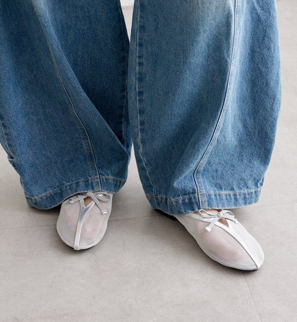  「リボンチュールフラットシューズ」|その他|