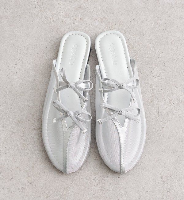  「リボンチュールフラットシューズ」|その他|