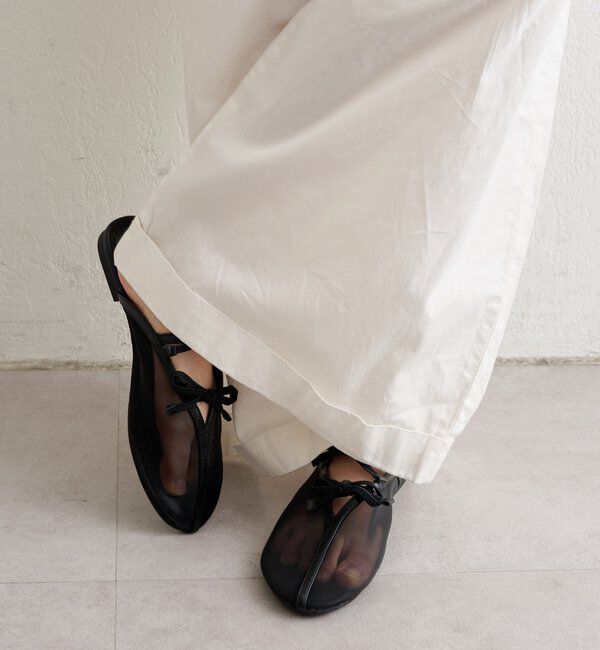  「リボンチュールフラットシューズ」|その他|