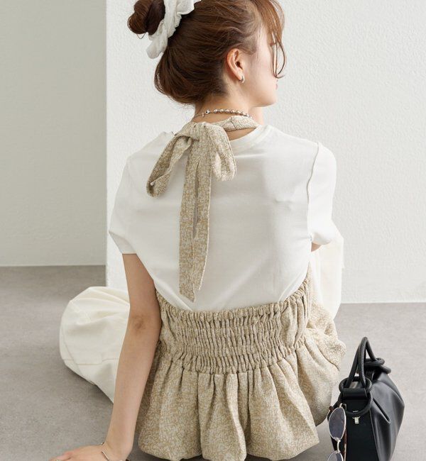  「ジャガードホルタービスチェ」|シャツ・ブラウス|