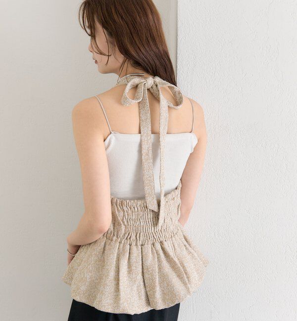  「ジャガードホルタービスチェ」|シャツ・ブラウス|