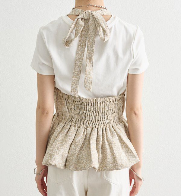  「ジャガードホルタービスチェ」|シャツ・ブラウス|