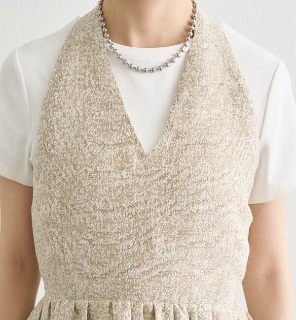  「ジャガードホルタービスチェ」|シャツ・ブラウス|