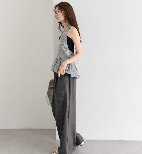  「ジャガードホルタービスチェ」|シャツ・ブラウス|