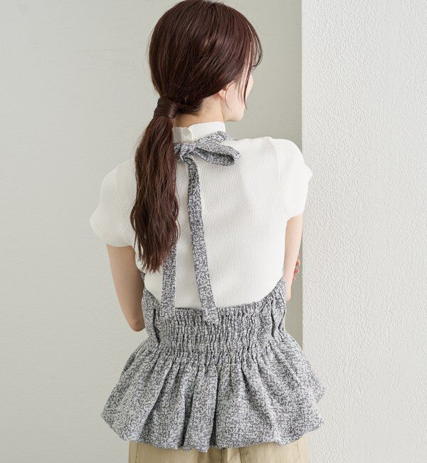  「ジャガードホルタービスチェ」|シャツ・ブラウス|