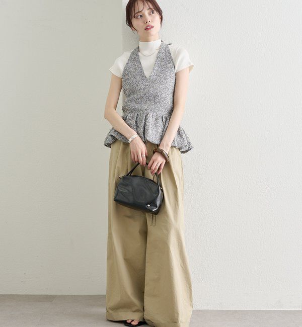  「ジャガードホルタービスチェ」|シャツ・ブラウス|