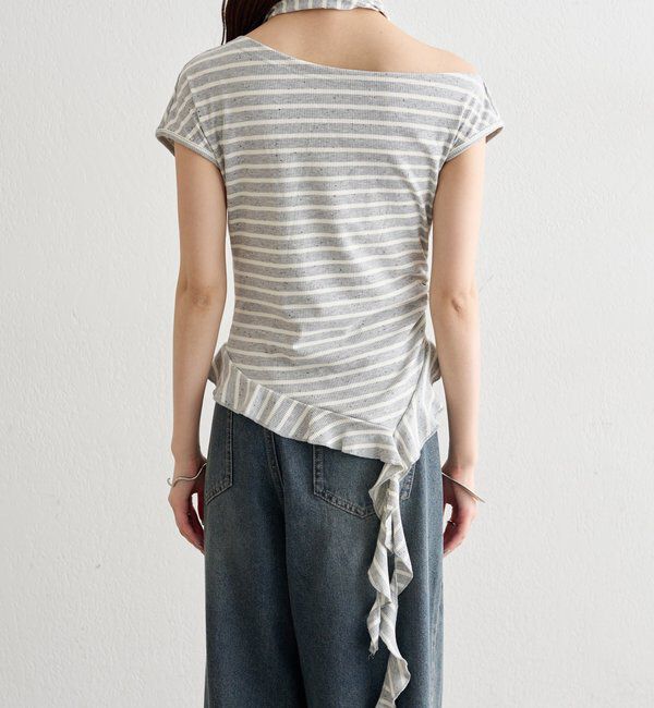  「裾フリルワンショルカットソー」|Tシャツ・カットソー|