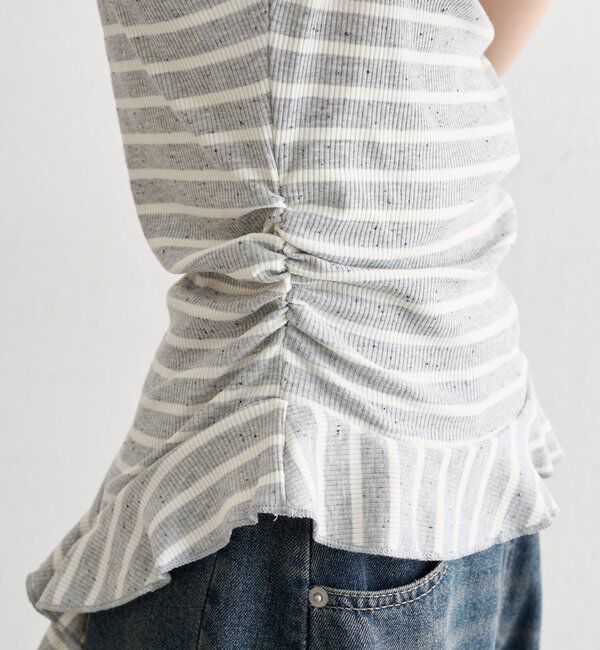  「裾フリルワンショルカットソー」|Tシャツ・カットソー|