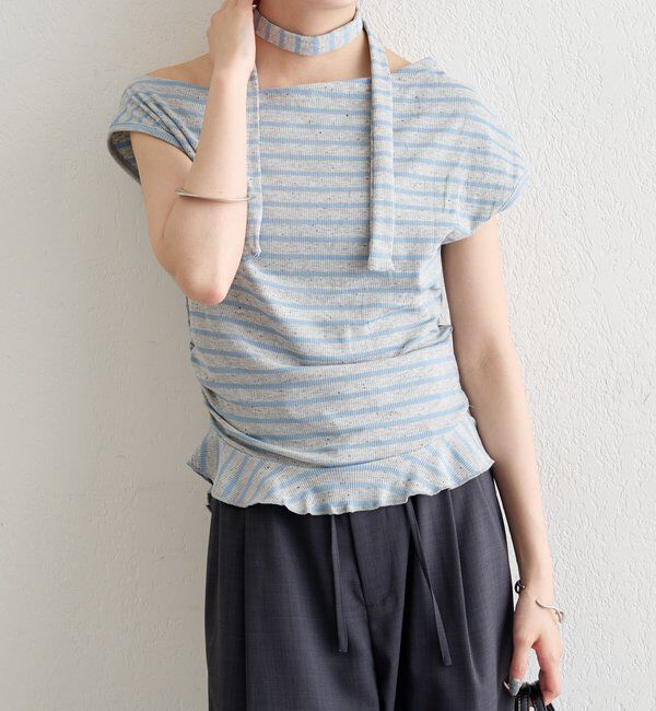  「裾フリルワンショルカットソー」|Tシャツ・カットソー|