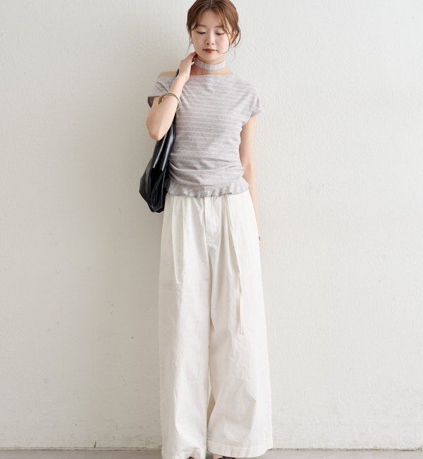  「裾フリルワンショルカットソー」|Tシャツ・カットソー|