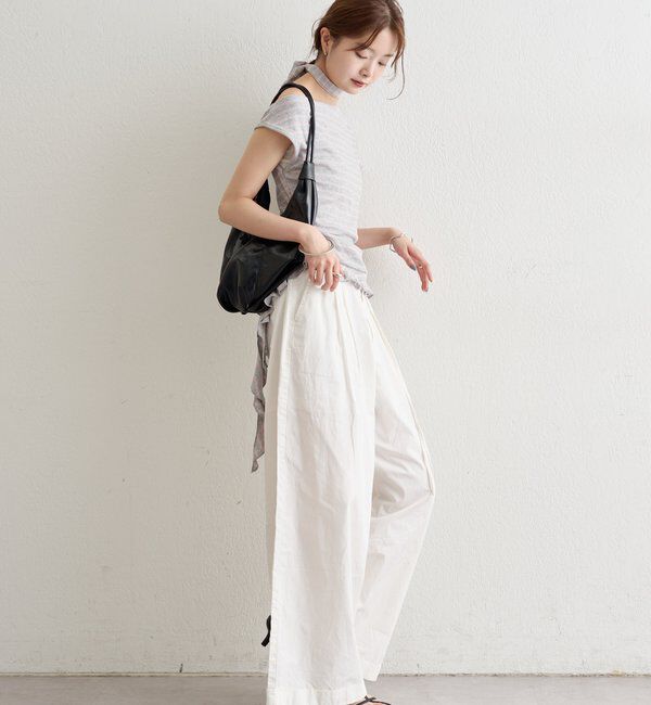  「裾フリルワンショルカットソー」|Tシャツ・カットソー|