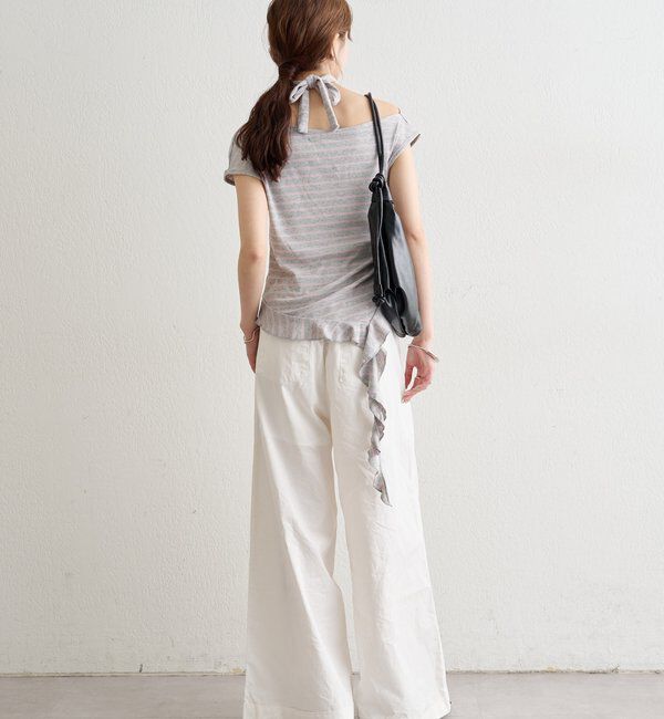  「裾フリルワンショルカットソー」|Tシャツ・カットソー|