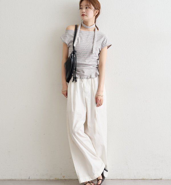  「裾フリルワンショルカットソー」|Tシャツ・カットソー|