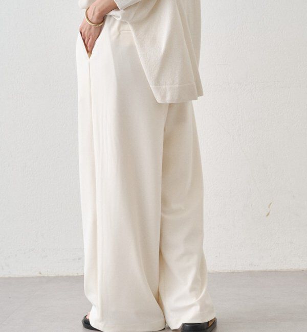  「【＠ld_risaコラボ】ジャージータックワイドパンツ」|チノ|