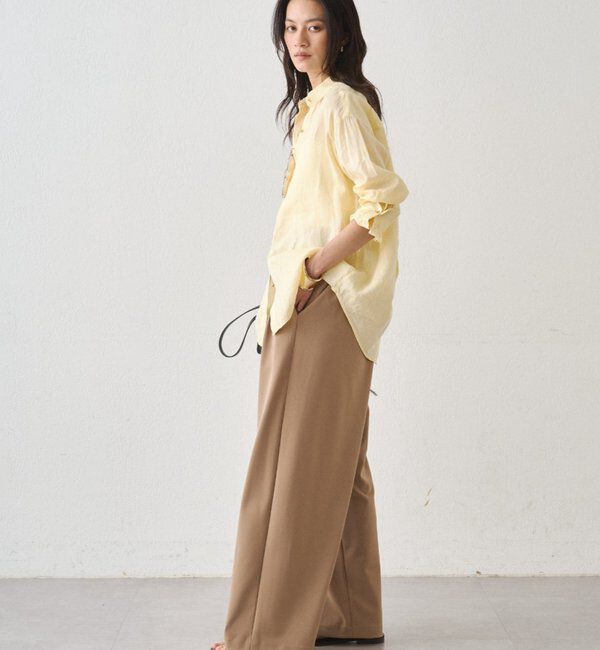  「【＠ld_risaコラボ】ジャージータックワイドパンツ」|チノ|