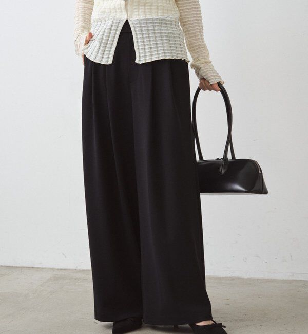  「【＠ld_risaコラボ】ジャージータックワイドパンツ」|チノ|