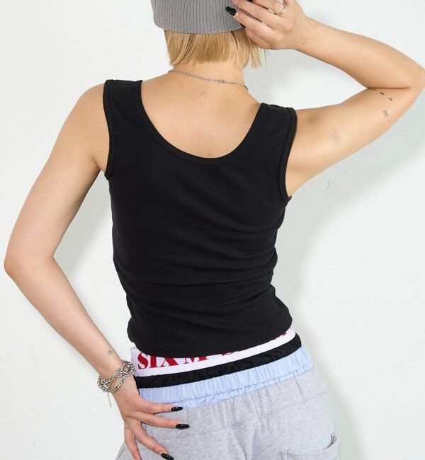  「リングドットタンクトップ」|キャミソール|