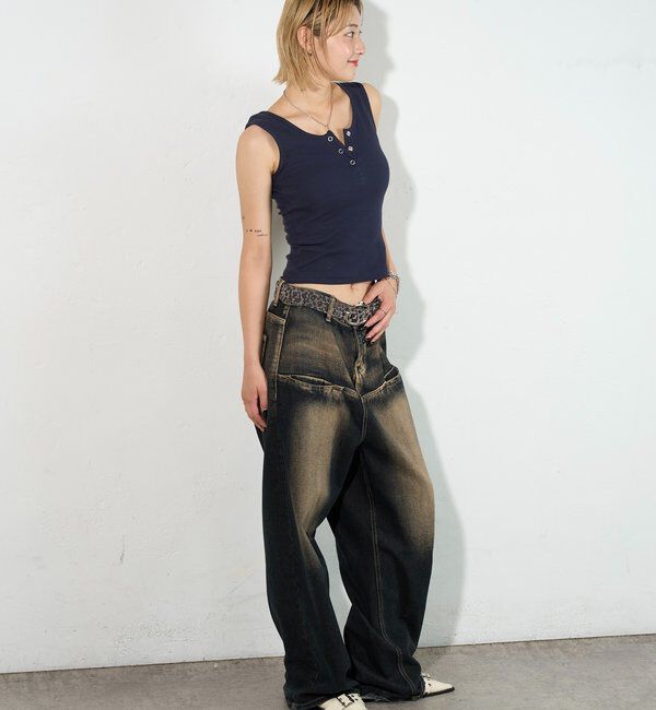  「リングドットタンクトップ」|キャミソール|