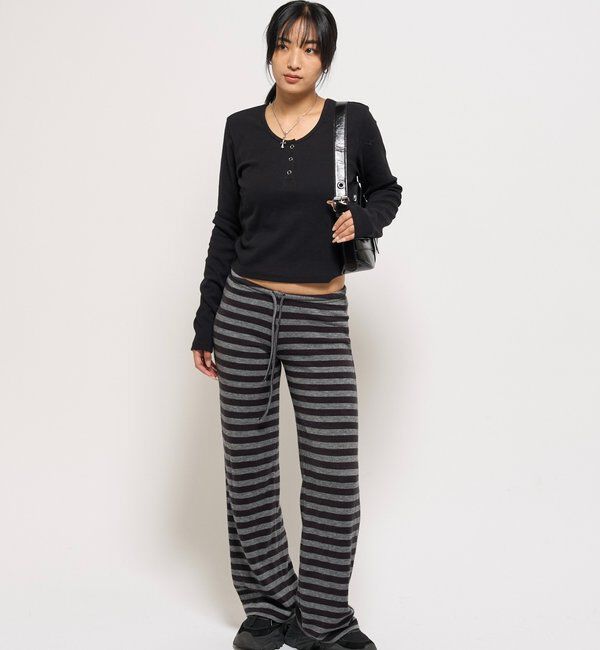  「リングドットL/Sトップス」|Tシャツ・カットソー|