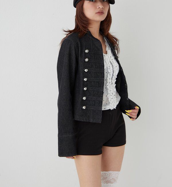  「センターフリルキャミ(チェック柄/ドット柄)」|キャミソール|