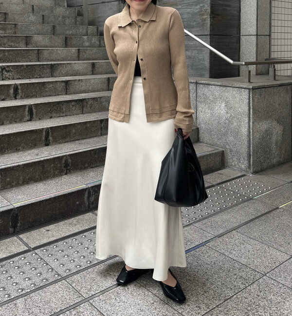  「【サイズ展開あり・新色/ブラウン】バイアススカート」|スカート|