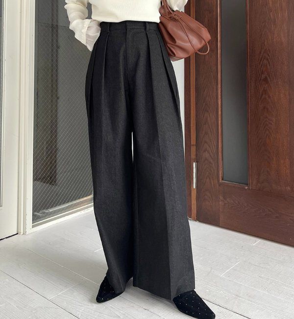  「【選べる4サイズ展開】2タックコットンパンツ」|チノ|