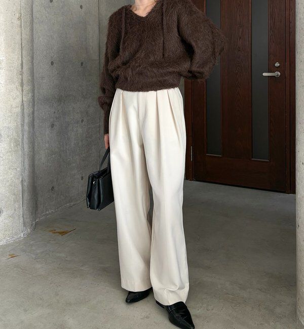  「シャギーニットフーディ」|ニット・セーター|