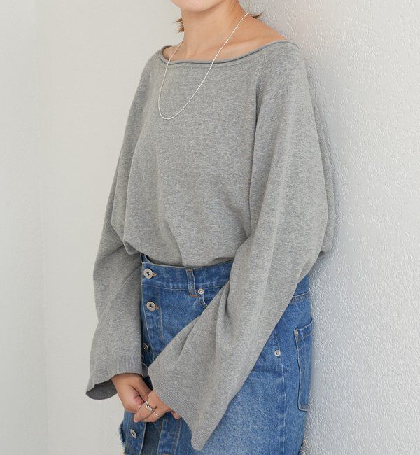  「クロップドルーズニット」|ニット・セーター|