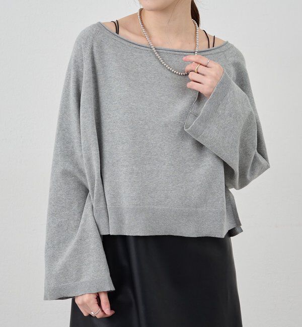  「クロップドルーズニット」|ニット・セーター|
