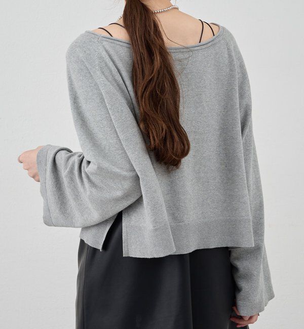  「クロップドルーズニット」|ニット・セーター|