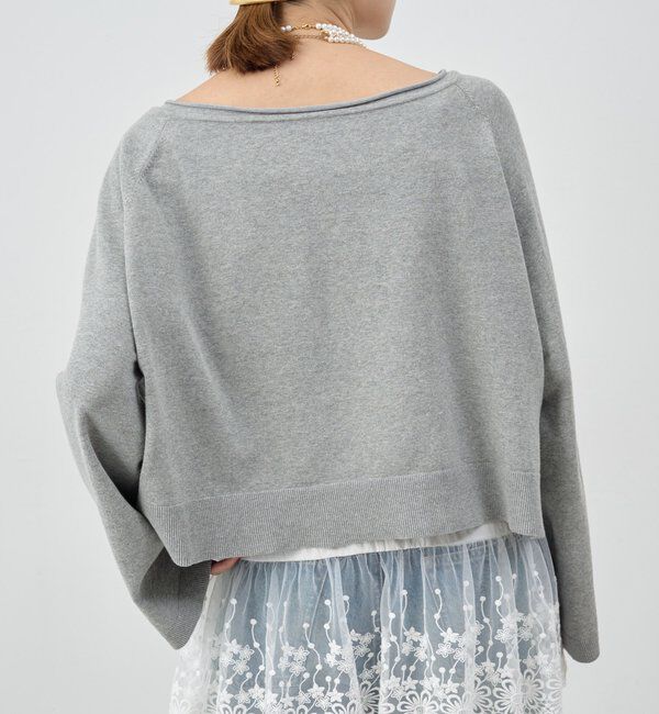  「クロップドルーズニット」|ニット・セーター|