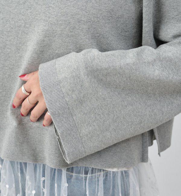  「クロップドルーズニット」|ニット・セーター|