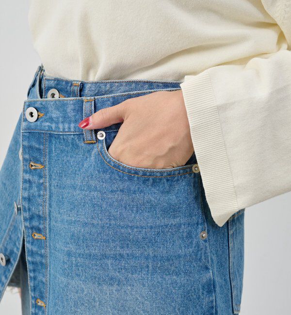  「レイヤードデニムスカート」|スカート|