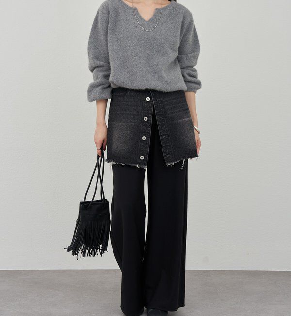 「レイヤードデニムスカート」|スカート|