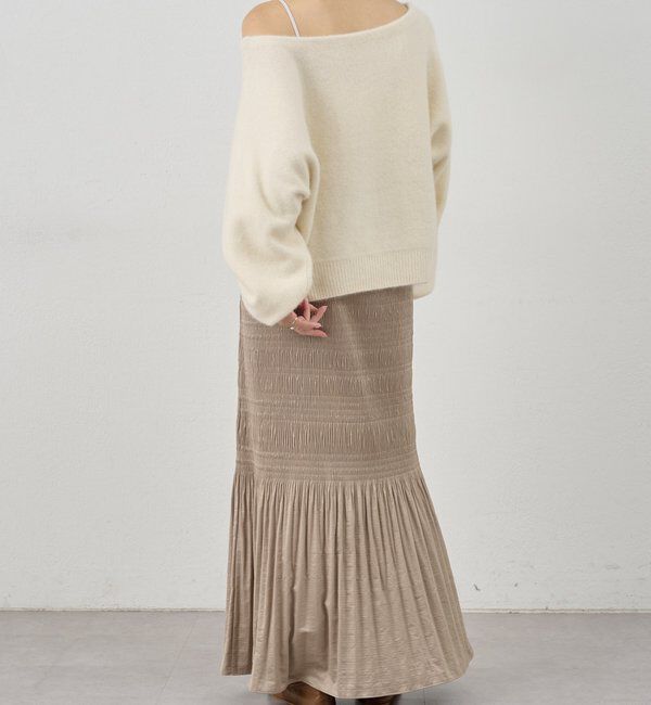  「プリーツマキシスカート」|スカート|