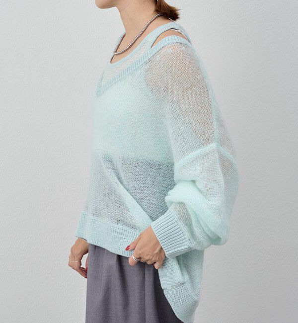  「レイヤードシアーニット」|ニット・セーター|