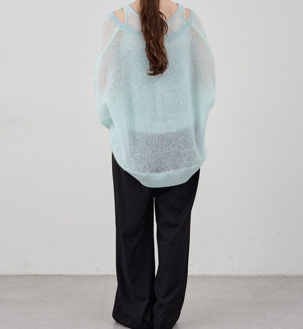  「レイヤードシアーニット」|ニット・セーター|