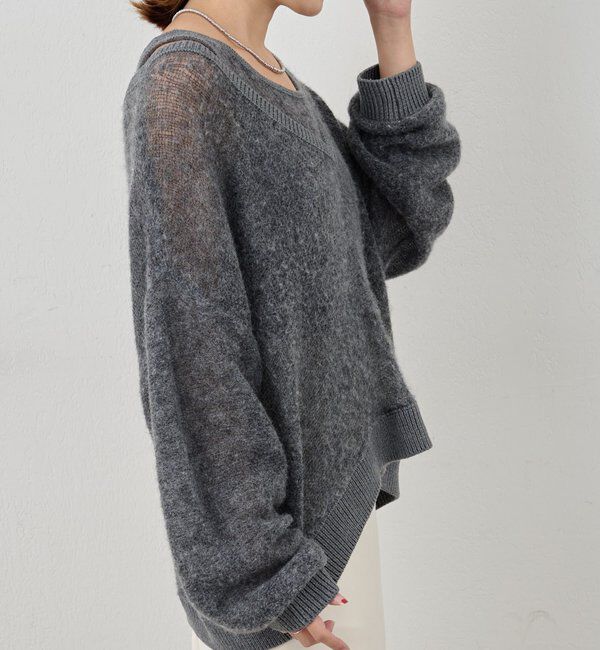  「レイヤードシアーニット」|ニット・セーター|