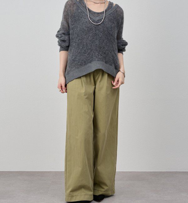  「レイヤードシアーニット」|ニット・セーター|